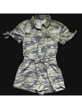 Express camo utility romper
